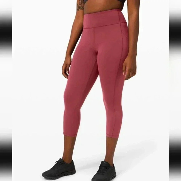 Lululemon Invigorate High-Rise Crop 23" Chianti - Picture 3 of 7